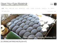 Tablet Screenshot of openyoureyesbedding.com